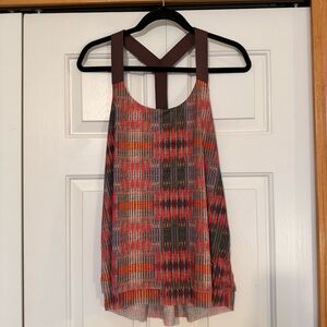 Prana Multicolor Patterned Tank Top